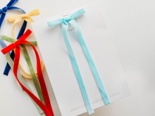 Load image into Gallery viewer, Tally hair bow - Aqua