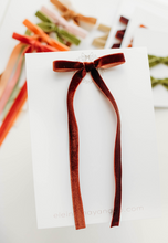 Load image into Gallery viewer, Tally hair bow - Terracotta Spice
