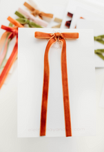Load image into Gallery viewer, Tally hair bow - Cinnamon Orange