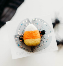 Load image into Gallery viewer, Candy Corn Felt - Hair clip