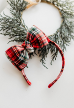 Load image into Gallery viewer, Sandy Headband - Plaid Crimson Joy