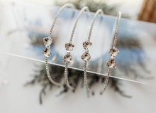 Load image into Gallery viewer, Yonne Bow Rhinestone Headband - Silver