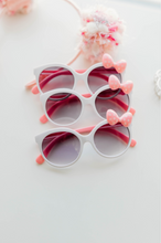 Load image into Gallery viewer, Pink Bow Sunglasses - White