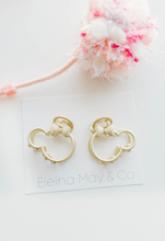 Load image into Gallery viewer, Mouse Gold Claw Clip - Pigtails