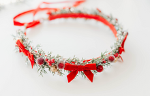 Load image into Gallery viewer, Holly Belle Christmas Crown - RED