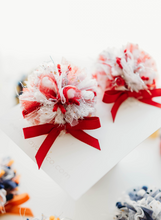 Load image into Gallery viewer, Game Day Sparkle Poms CLIP SET - Scarlet Spirit Poms