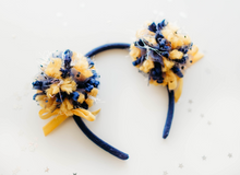 Load image into Gallery viewer, Game Day Sparkle Poms HEADBAND - Golden Irish