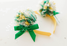 Load image into Gallery viewer, Game Day Sparkle Poms HEADBAND - Packer Princess Pom