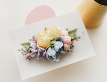 Load image into Gallery viewer, Maxi Petal Hair clip- Spring Rainbow - PREORDER