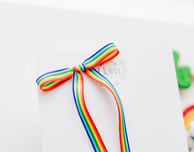 Load image into Gallery viewer, Tally hair bow - Rainbow