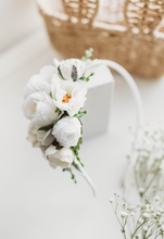 Load image into Gallery viewer, Leah Floral Headband - White Heaven