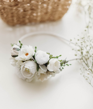 Load image into Gallery viewer, Leah Floral Headband - White Heaven