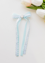 Load image into Gallery viewer, Winnie Bow - Blue Gingham