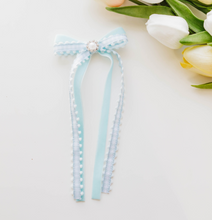 Load image into Gallery viewer, Winnie Bow - Blue Gingham