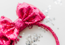 Load image into Gallery viewer, Opal Headband - Sparkly Hot Pink