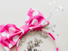 Load image into Gallery viewer, Opal Headband - Mouse Polka Dot Pink