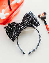 Load image into Gallery viewer, Opal Headband - Black and White Dots