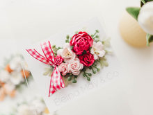 Load image into Gallery viewer, Bloom Hair Clip - Hot Pink Gingham