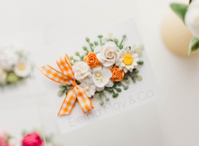 Load image into Gallery viewer, Bloom Hair Clip - Orange Gingham