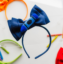 Load image into Gallery viewer, Opal Headband - Navy Crayon