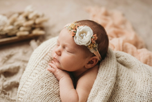 Load image into Gallery viewer, Colette Headband - White & Peach