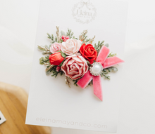 Load image into Gallery viewer, Elliot Christmas PINK Hair Clip PREORDER