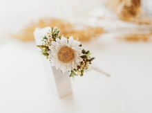 Load image into Gallery viewer, Sunflower Floral Headband - White