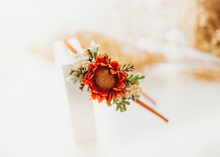 Load image into Gallery viewer, Sunflower Floral Headband - Rust