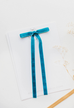 Load image into Gallery viewer, Tally hair bow - Teal