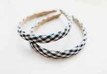 Load image into Gallery viewer, Lottie Headband - Black & White Gingham