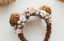 Load image into Gallery viewer, KIKI Bear Headband - Brown Pink