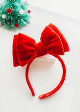 Load image into Gallery viewer, The Monroe Headband - Christmas Red Velvet