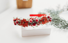 Load image into Gallery viewer, The Claire Floral Headband - Poinsettia
