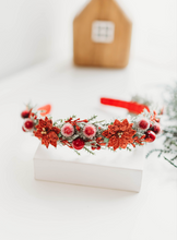 Load image into Gallery viewer, The Claire Floral Headband - Poinsettia
