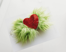 Load image into Gallery viewer, Green Mean Guy Hair Clip