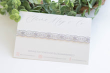 Load image into Gallery viewer, Evangeline Silver Lace Headband