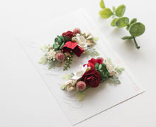 Load image into Gallery viewer, Eloise Floral Clips - Christmas Edition PREORDER