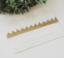 Load image into Gallery viewer, Reine Gold Lace Headband