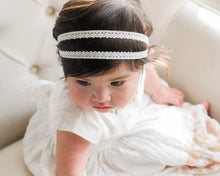 Load image into Gallery viewer, Ophelia Ivory Lace Headband