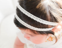 Load image into Gallery viewer, Ophelia Ivory Lace Headband