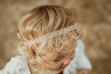 Load image into Gallery viewer, Evangeline Gold Lace Headband
