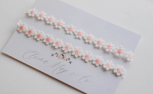 Load image into Gallery viewer, Pink Daisies Lace Headband - Double Boho