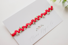 Load image into Gallery viewer, Red Roses Lace Headband