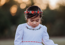 Load image into Gallery viewer, Poinsettia Christmas Crown - RED