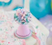 Load image into Gallery viewer, Party Hat - Blueberry Swirl