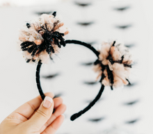 Load image into Gallery viewer, Wicked Pom Poms Headband - Blush Halloween