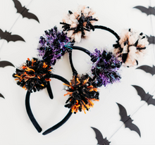 Load image into Gallery viewer, Wicked Pom Poms Headband - Rust Halloween