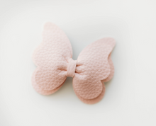 Load image into Gallery viewer, Butterfly Faux Leather Clip - Blush