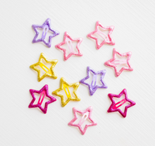 Load image into Gallery viewer, Glitter stars Snap Clip Set