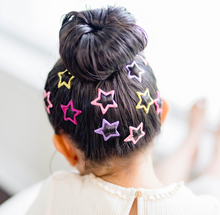 Load image into Gallery viewer, Glitter stars Snap Clip Set